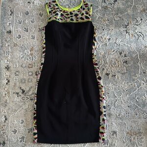 Elie Tahari cocktail dress - black and neon! 

Size 4 - great condition!